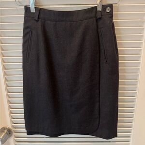 Chic Italian Wool Pencil Skirt for Women